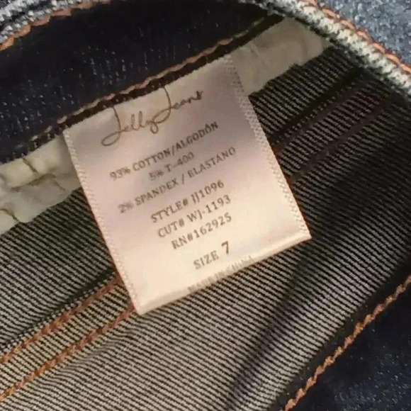 Jelly Jeans Denim Size 7 Chewed Edge Hem Mid Rise Medium Wash Skinny Leg - Picture 5 of 10